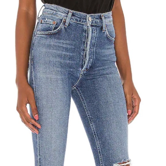Agolde Nico High rise jeans size 29, washed once. Excellent condition. - Picture 3 of 5